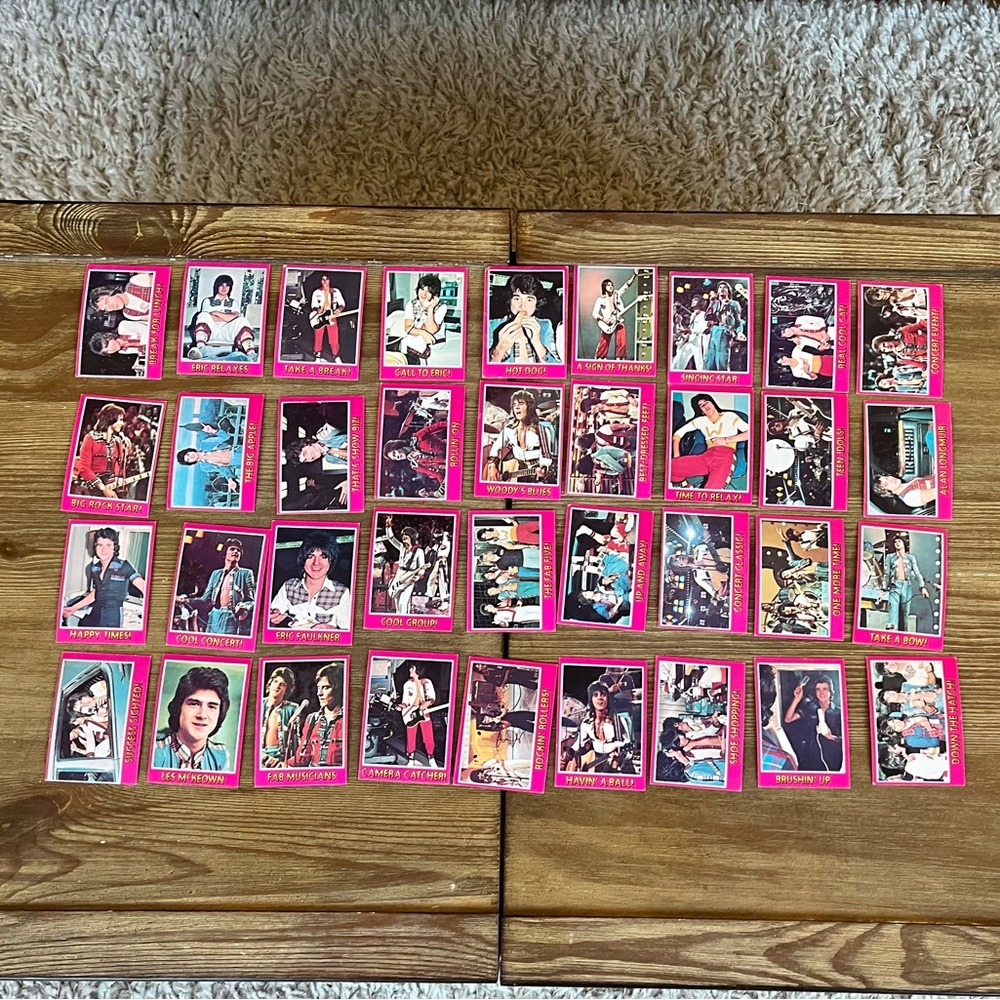 VINTAGE Bay City Rollers Trading Cards